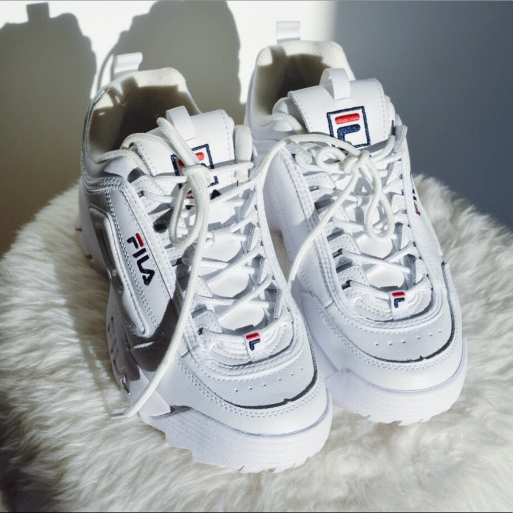 Super cute and practically new Fila sneakers